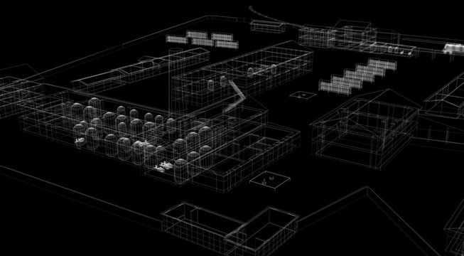 Industrial abstract architecture