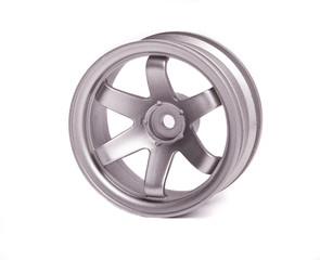 Obraz premium RC silver rim (Volk Racing) isolated on white background