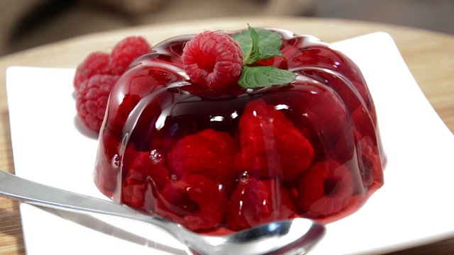 Rotating Rapsberry Jello