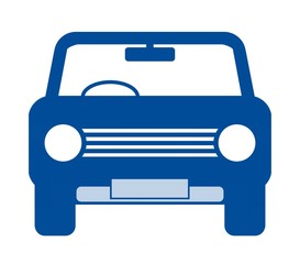 Voiture bleu