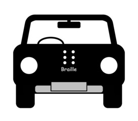 Voiture en braille