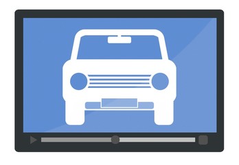 Voiture dans un lecteur vidéo