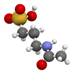 Acamprosate alcoholism treatment drug, chemical structure.