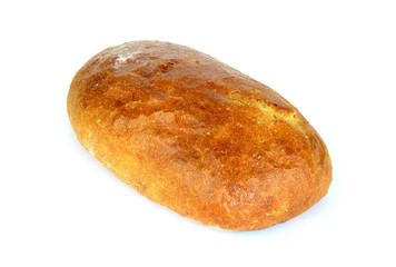 Loaf of bread isolated on white