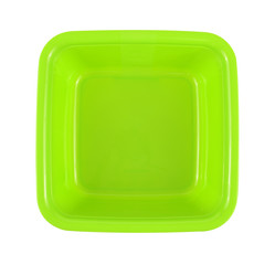 Plastic bowl Isolated on white with clipping path!