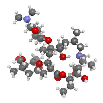 Azithromycin antibiotic drug (macrolide class), chemical structu