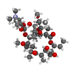 Clarithromycin antibiotic drug (macrolide class)