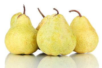 Pears isolated on white