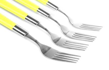 Forks, isolated on white