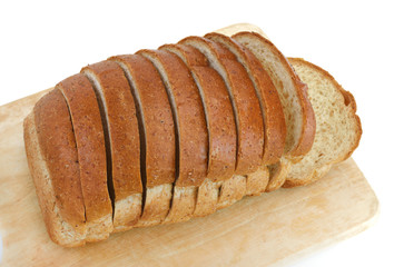 sliced whole wheat bread on a wood