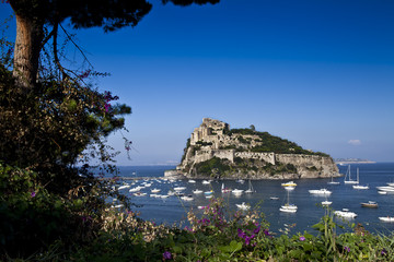 Aragonese castle Ischia island  Italy