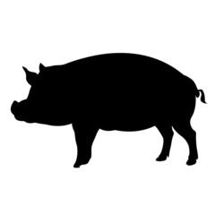 Pig silhouette