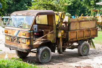 old yellow truck