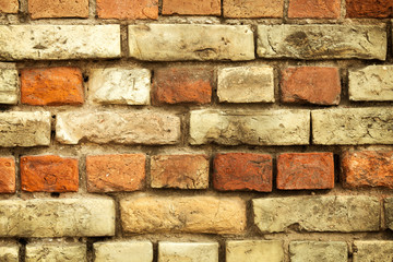 Brick wall.