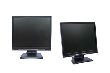 Fototapeta premium Computer monitor on a white background