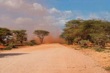 Sandstorm in Kaisut Desert, Kenya