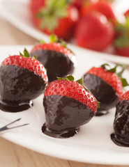 strawberries in chocolate