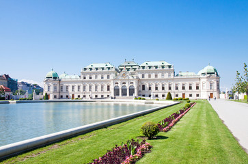 Naklejka premium Belvedere Palace, Wien, Austria