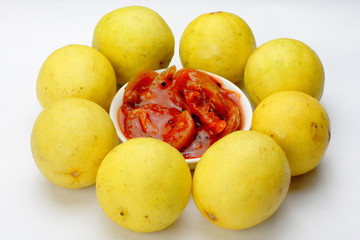 lime pickle with fresh lime