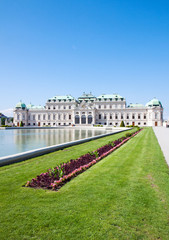 Belvedere Palace, Wien, Austria - obrazy, fototapety, plakaty