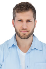 Fototapeta premium Serious young model posing