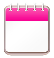 Calendar pink template