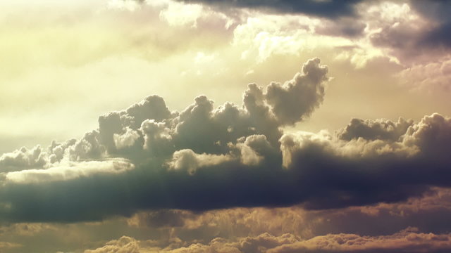 Lowering clouds in Time Lapse. HD 1080.