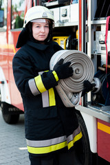 Female Firefighter Feuerwehrfrau