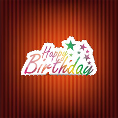 Naklejka premium Happy Birthday Background