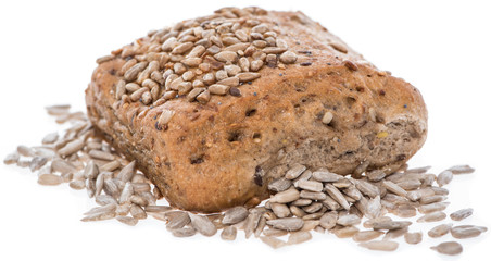 Bun with Sunflower Seeds (white)