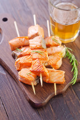 salmon kebab