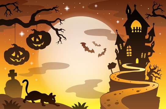 Halloween topic background 4
