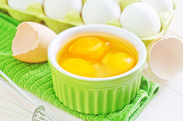 raw eggs