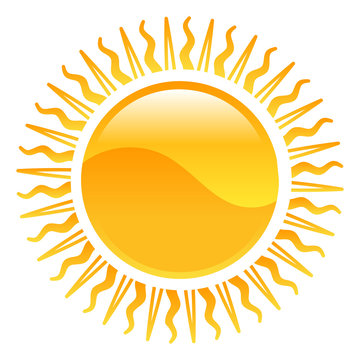 Weather icon clipart sun illustration