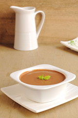 Natilla de chocolate