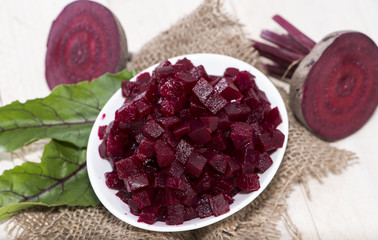Fresh Beetroot on wooden background