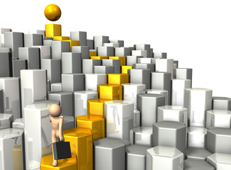 3D rendered image depicting the journey to the target