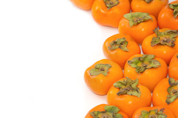 Persimmon fruit background