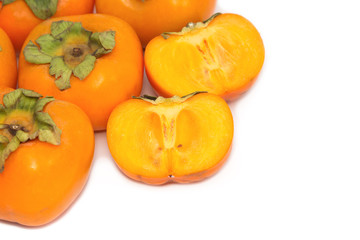 Persimmon fruit background