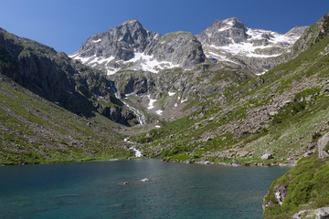 Mountain lake, National park of pyrénées, France
