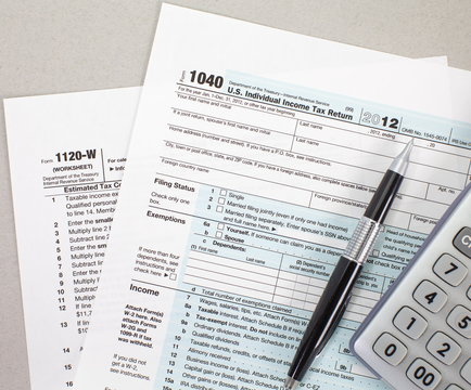 U S  income tax form