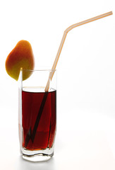 glass of pear cocktail
