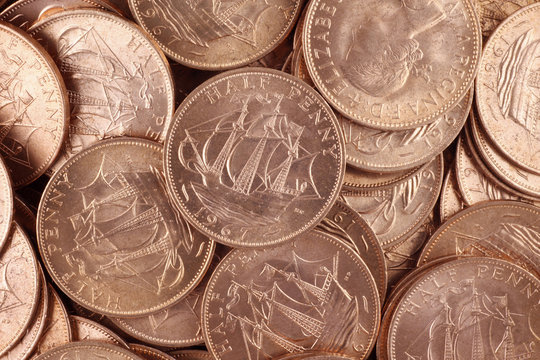 Uncirculated British Half Pennies