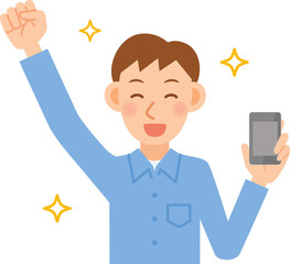 男性　モバイル