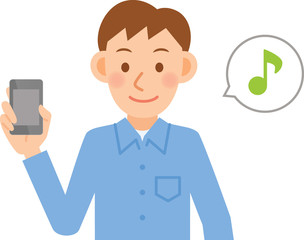 男性　モバイル