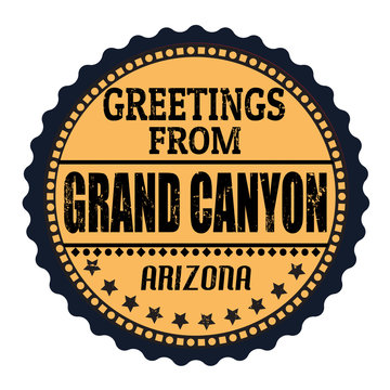 Greetings from Grand Canyon stamp
