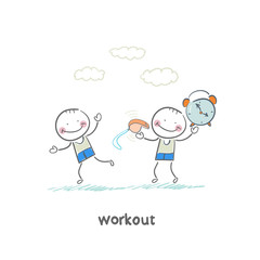 Naklejka premium Workout