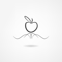Obraz premium apple icon