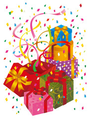 プレゼント_紙吹雪