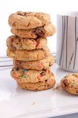 Cup of tea with cookies